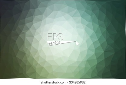 multicolor green, blue  geometric rumpled triangular low poly style gradient illustration graphic background. Vector polygonal design for your business.