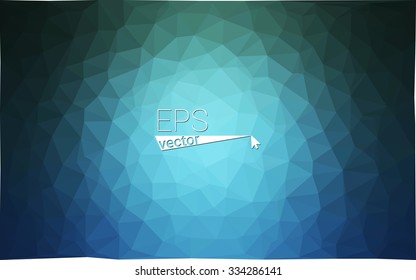 multicolor green, blue  geometric rumpled triangular low poly style gradient illustration graphic background. Vector polygonal design for your business.