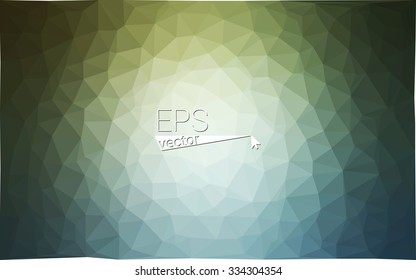 multicolor green, blue  geometric rumpled triangular low poly style gradient illustration graphic background. Vector polygonal design for your business.