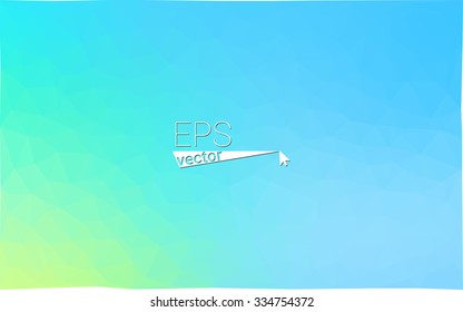 multicolor green, blue  geometric rumpled triangular low poly style gradient illustration graphic background. Vector polygonal design for your business.