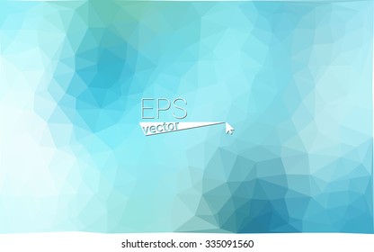 multicolor green, blue  geometric rumpled triangular low poly style gradient illustration graphic background. Vector polygonal design for your business.