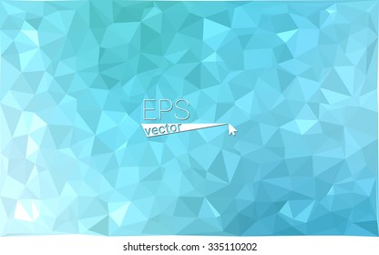 multicolor green, blue  geometric rumpled triangular low poly style gradient illustration graphic background. Vector polygonal design for your business.