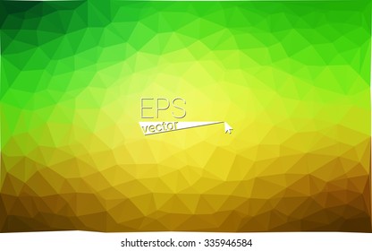multicolor green, blue  geometric rumpled triangular low poly style gradient illustration graphic background. Vector polygonal design for your business.