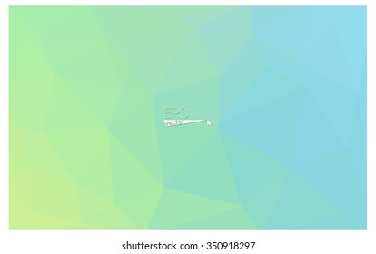 multicolor green, blue geometric rumpled triangular low poly origami style gradient illustration graphic background. Vector polygonal design for your business.