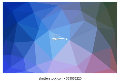 multicolor green, blue geometric rumpled triangular low poly origami style gradient illustration graphic background. Vector polygonal design for your business.