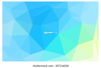 multicolor green, blue geometric rumpled triangular low poly origami style gradient illustration graphic background. Vector polygonal design for your business.