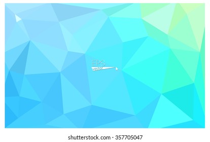 multicolor green, blue geometric rumpled triangular low poly origami style gradient illustration graphic background. Vector polygonal design for your business.