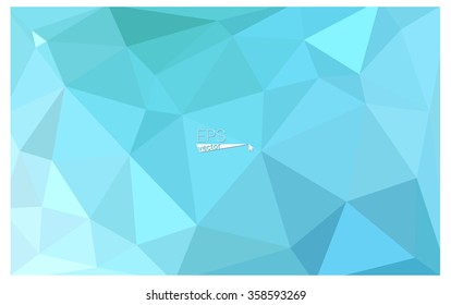 multicolor green, blue geometric rumpled triangular low poly origami style gradient illustration graphic background. Vector polygonal design for your business.