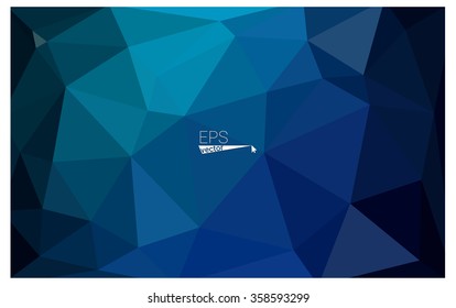 multicolor green, blue geometric rumpled triangular low poly origami style gradient illustration graphic background. Vector polygonal design for your business.