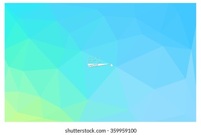 multicolor green, blue geometric rumpled triangular low poly origami style gradient illustration graphic background. Vector polygonal design for your business.