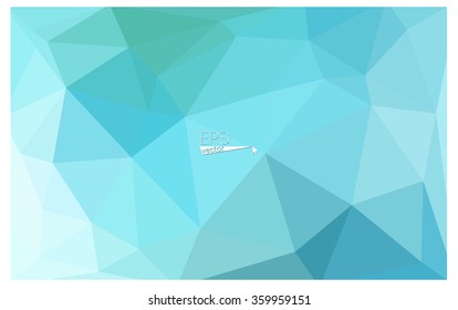 multicolor green, blue geometric rumpled triangular low poly origami style gradient illustration graphic background. Vector polygonal design for your business.