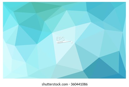 multicolor green, blue geometric rumpled triangular low poly origami style gradient illustration graphic background. Vector polygonal design for your business.