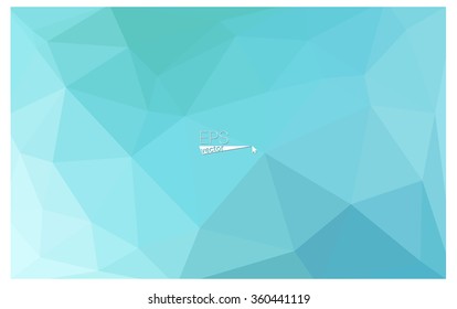multicolor green, blue geometric rumpled triangular low poly origami style gradient illustration graphic background. Vector polygonal design for your business.