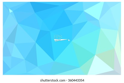 multicolor green, blue geometric rumpled triangular low poly origami style gradient illustration graphic background. Vector polygonal design for your business.