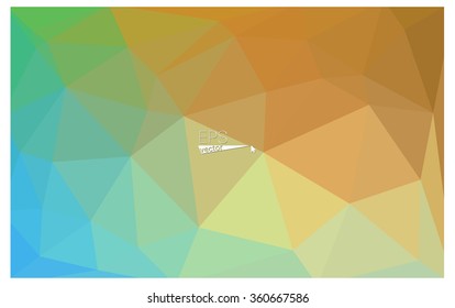 multicolor green, blue geometric rumpled triangular low poly origami style gradient illustration graphic background. Vector polygonal design for your business.