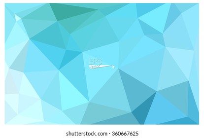 multicolor green, blue geometric rumpled triangular low poly origami style gradient illustration graphic background. Vector polygonal design for your business.