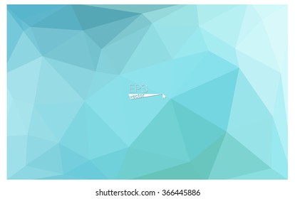 multicolor green, blue geometric rumpled triangular low poly origami style gradient illustration graphic background. Vector polygonal design for your business.