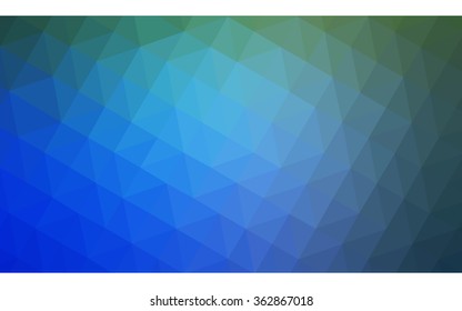 Multicolor green, blue polygonal illustration, which consist of triangles. Geometric background in Origami style with gradient. Triangular design for your business in vector. Multicolor green, blue polygonal illustration, which consist of triangles. Geometric background in Origami style with gradient. Triangular design for your business in vector.