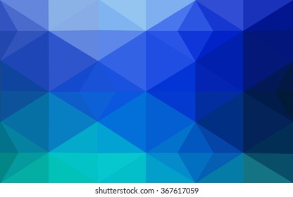 Multicolor green, blue polygonal illustration, which consist of triangles. Geometric background in Origami style with gradient. Triangular design for your business.