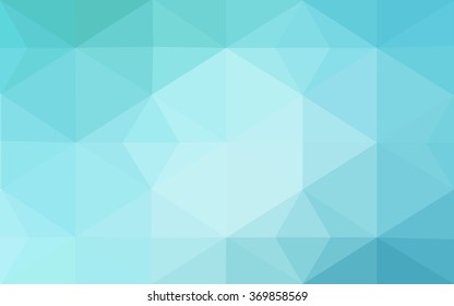 Multicolor green, blue polygonal illustration, which consist of triangles. Geometric background in Origami style with gradient. Triangular design for your business.