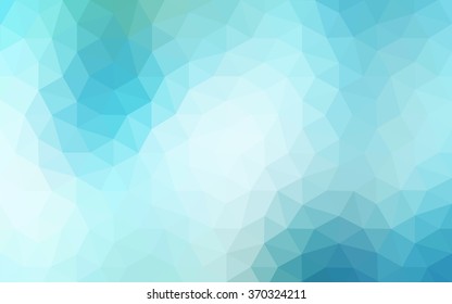 Multicolor green, blue polygonal illustration, which consist of triangles. Geometric background in Origami style with gradient. Triangular design for your business.