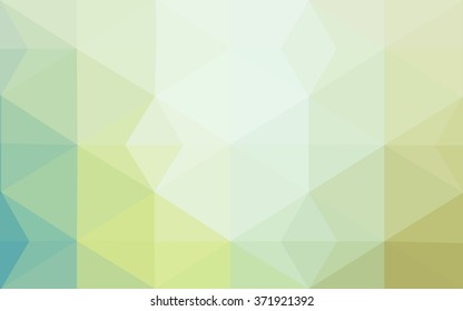 Multicolor green, blue polygonal illustration, which consist of triangles. Geometric background in Origami style with gradient. Triangular design for your business.