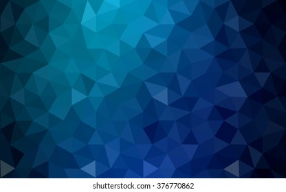 Multicolor green, blue polygonal illustration, which consist of triangles. Geometric background in Origami style with gradient. Triangular design for your business.