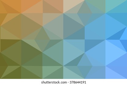 Multicolor green, blue polygonal illustration, which consist of triangles. Geometric background in Origami style with gradient. Triangular design for your business.