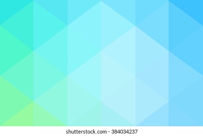 Multicolor green, blue polygonal illustration, which consist of triangles. Geometric background in Origami style with gradient. Triangular design for your business.