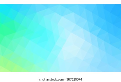 Multicolor green, blue polygonal illustration, which consist of triangles. Geometric background in Origami style with gradient. Triangular design for your business.