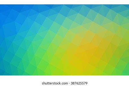 Multicolor green, blue polygonal illustration, which consist of triangles. Geometric background in Origami style with gradient. Triangular design for your business. Multicolor green, blue polygonal illustration, which consist of triangles. Geometric background in Origami style with gradient. Triangular design for your business.