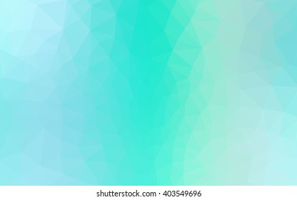 Multicolor green, blue polygonal illustration, which consist of triangles. Geometric background in Origami style with gradient. Triangular design for your business.