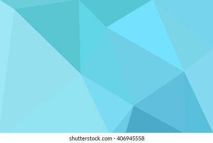 Multicolor green, blue polygonal illustration, which consist of triangles. Geometric background in Origami style with gradient. Triangular design for your business.
