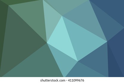 Multicolor green, blue polygonal illustration, which consist of triangles. Geometric background in Origami style with gradient. Triangular design for your business.