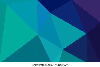 Multicolor green, blue polygonal illustration, which consist of triangles. Geometric background in Origami style with gradient. Triangular design for your business.