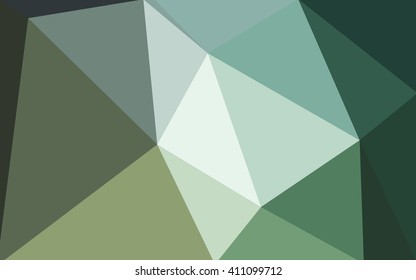 Multicolor green, blue polygonal illustration, which consist of triangles. Geometric background in Origami style with gradient. Triangular design for your business.