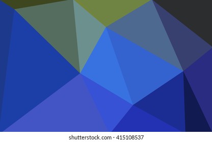 Multicolor green, blue polygonal illustration, which consist of triangles. Geometric background in Origami style with gradient. Triangular design for your business.