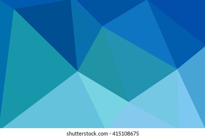 Multicolor green, blue polygonal illustration, which consist of triangles. Geometric background in Origami style with gradient. Triangular design for your business.