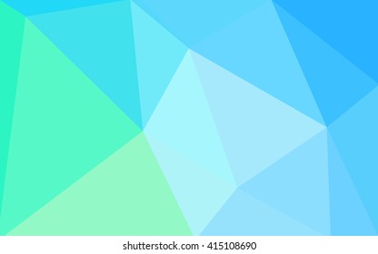 Multicolor green, blue polygonal illustration, which consist of triangles. Geometric background in Origami style with gradient. Triangular design for your business.