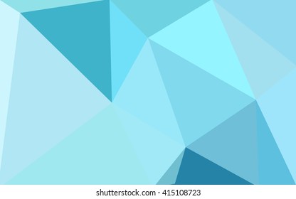 Multicolor green, blue polygonal illustration, which consist of triangles. Geometric background in Origami style with gradient. Triangular design for your business.