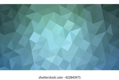 Multicolor green, blue polygonal illustration, which consist of triangles. Geometric background in Origami style with gradient. Triangular design for your business.