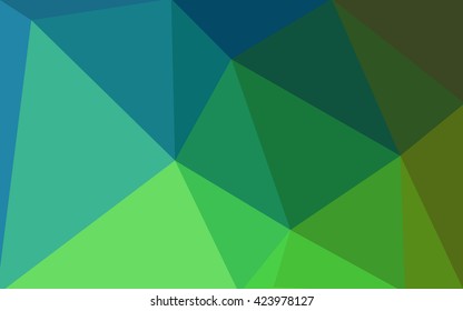 Multicolor green, blue polygonal illustration, which consist of triangles. Geometric background in Origami style with gradient. Triangular design for your business. Multicolor green, blue polygonal illustration, which consist of triangles. Geometric background in Origami style with gradient. Triangular design for your business.
