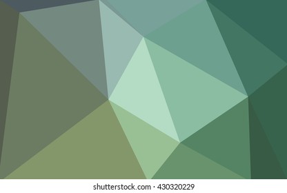 Multicolor green, blue polygonal illustration, which consist of triangles. Geometric background in Origami style with gradient. Triangular design for your business.
