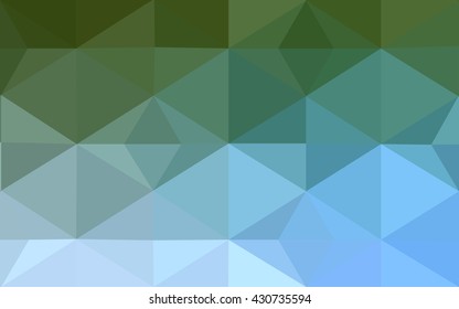 Multicolor green, blue polygonal illustration, which consist of triangles. Geometric background in Origami style with gradient. Triangular design for your business. Multicolor green, blue polygonal illustration, which consist of triangles. Geometric background in Origami style with gradient. Triangular design for your business.