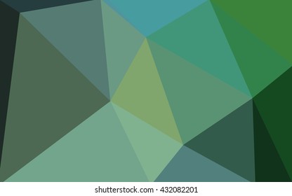 Multicolor green, blue polygonal illustration, which consist of triangles. Geometric background in Origami style with gradient. Triangular design for your business.