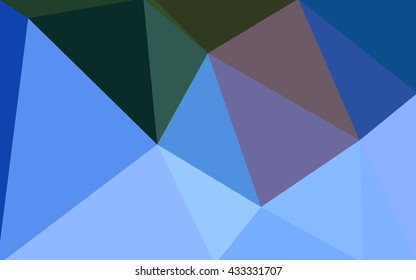 Multicolor green, blue polygonal illustration, which consist of triangles. Geometric background in Origami style with gradient. Triangular design for your business.