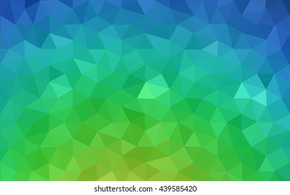Multicolor green, blue polygonal illustration, which consist of triangles. Geometric background in Origami style with gradient. Triangular design for your business. Multicolor green, blue polygonal illustration, which consist of triangles. Geometric background in Origami style with gradient. Triangular design for your business.