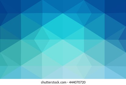 Multicolor green, blue polygonal illustration, which consist of triangles. Geometric background in Origami style with gradient. Triangular design for your business.