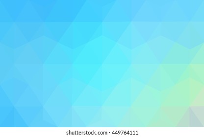 Multicolor green, blue polygonal illustration, which consist of triangles. Geometric background in Origami style with gradient. Triangular design for your business.