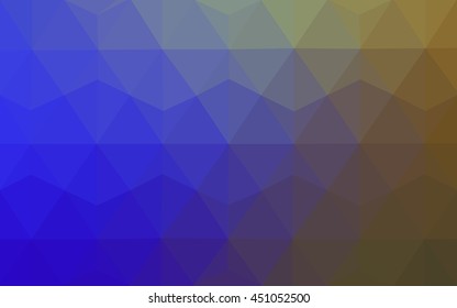 Multicolor green, blue polygonal illustration, which consist of triangles. Geometric background in Origami style with gradient. Triangular design for your business.